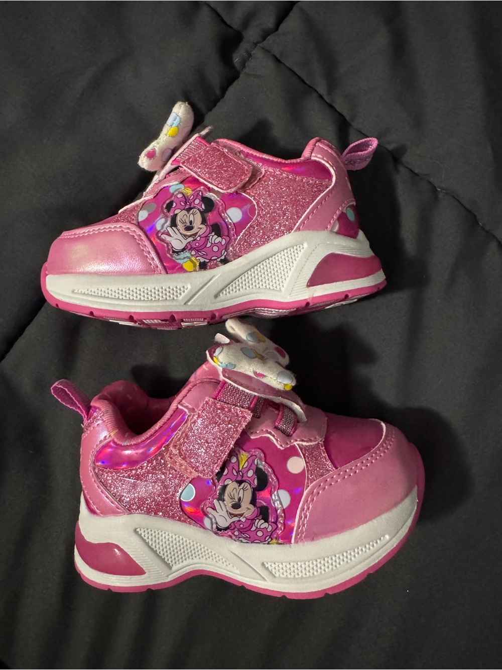 Pink Minnie Mouse Light-Up Kids/Toddler Sneakers